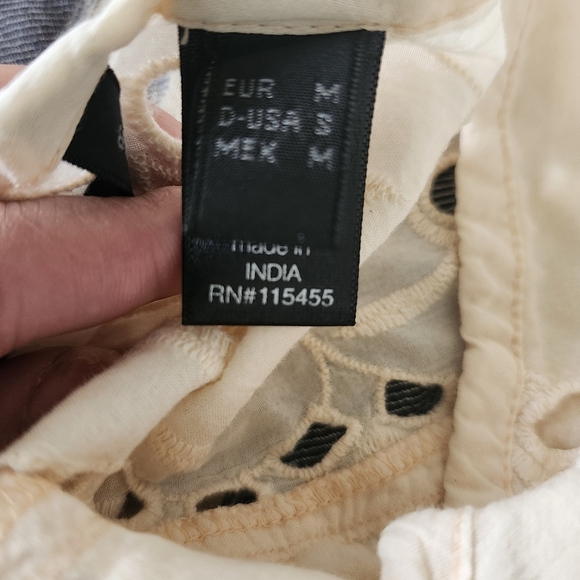 MANGO Eyelet Embroidered Babydoll Dress Size US S / EU M Summer Romantic Boho - Picture 11 of 13